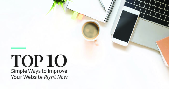 10 Simple Ways To Improve Your Website Now - Jennergy