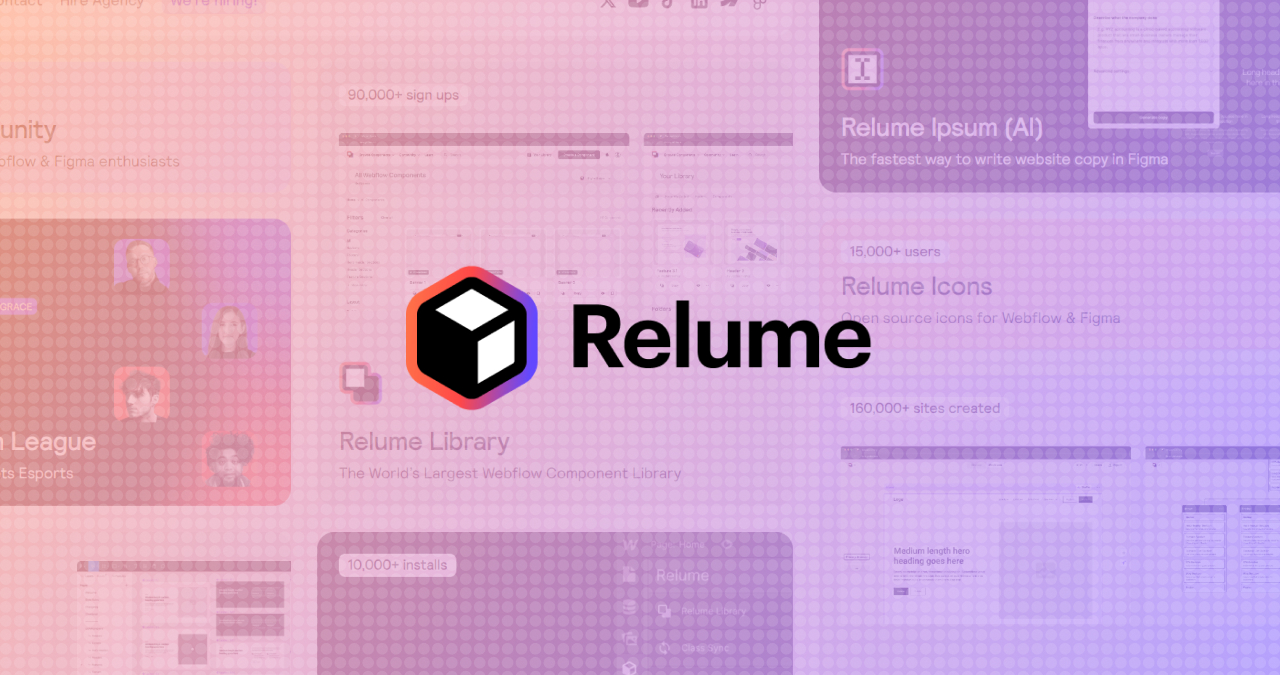 Relume Logo on Background Treatment