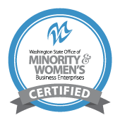 Washington State Office of Minority & Women's Business Enterprise Certified Logo Badge